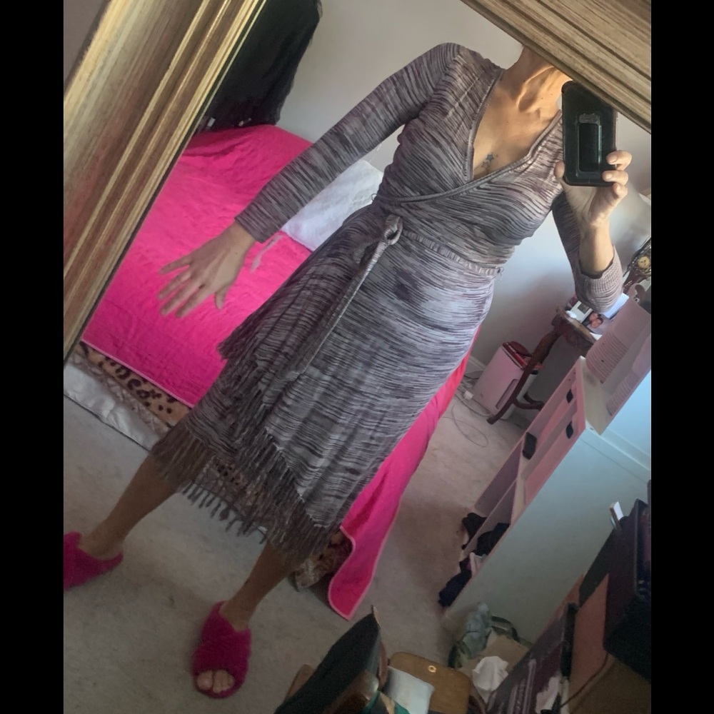 Max and Cleo faux wrap dress